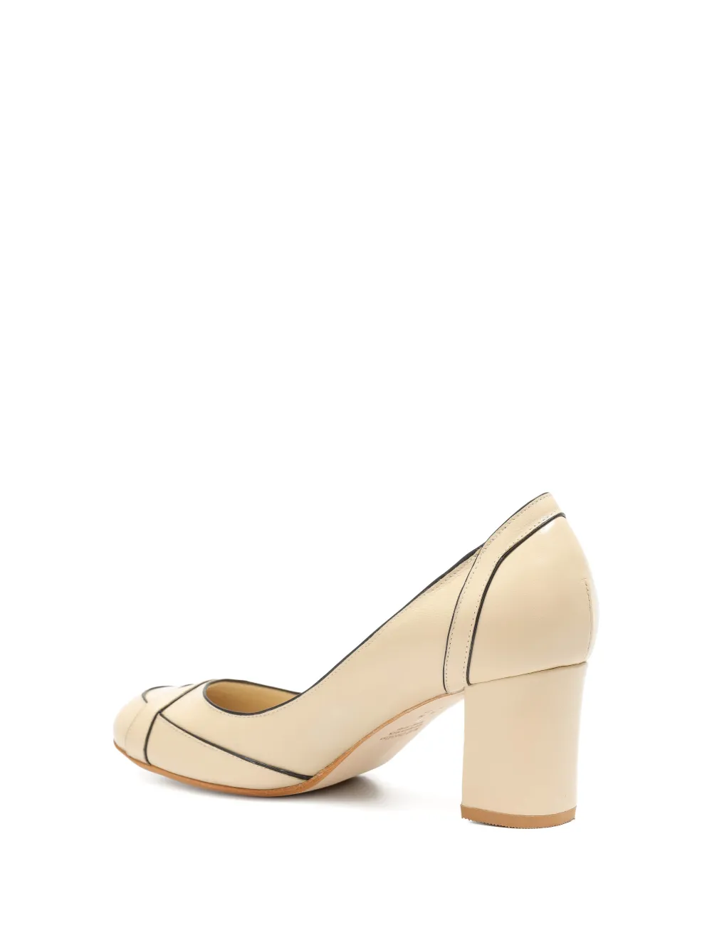 Sarah Chofakian 55mm Swan Block-heel Pumps In Multi