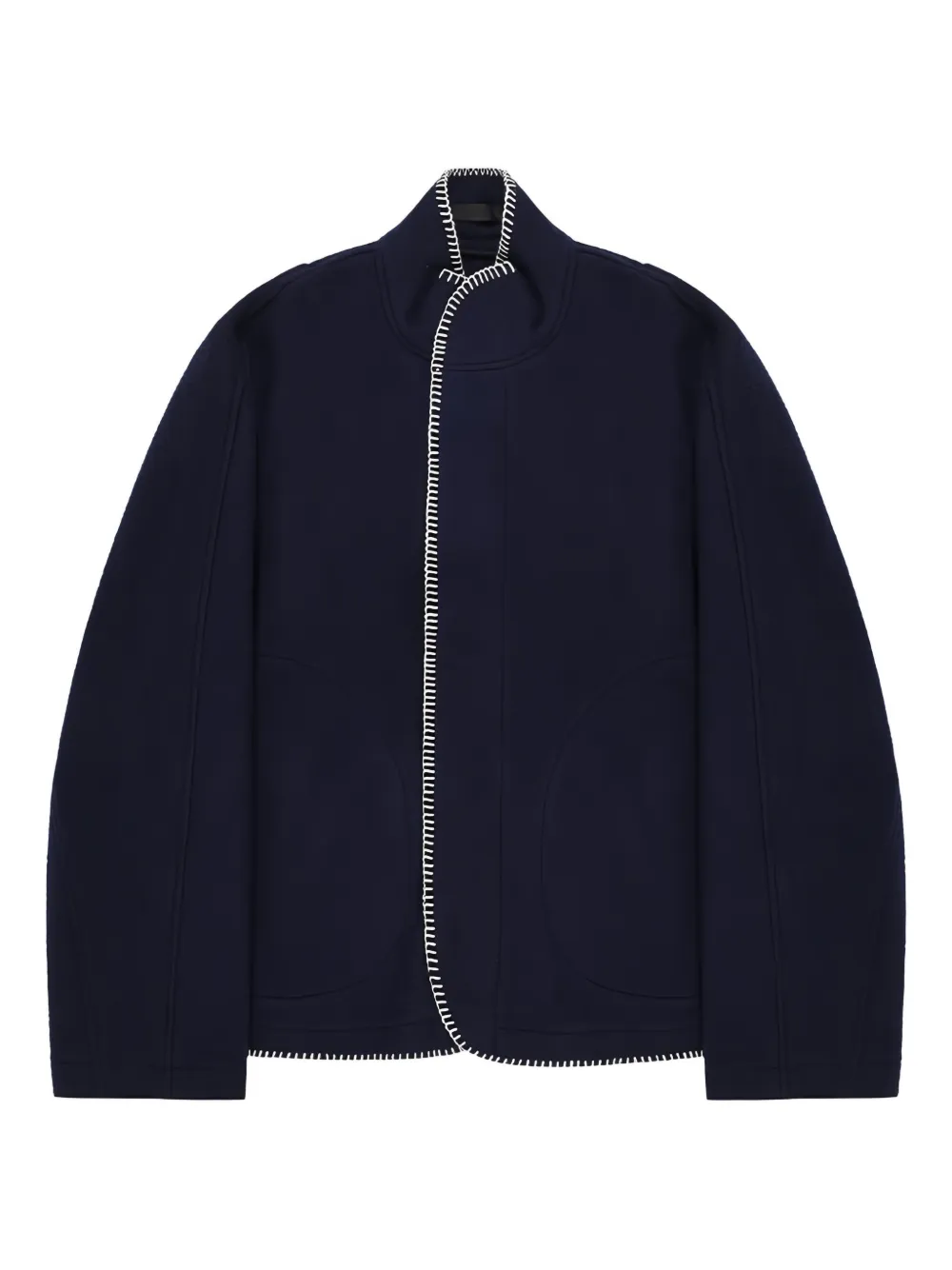 3Man chamarra con cuello de tortuga | azul | Image 1