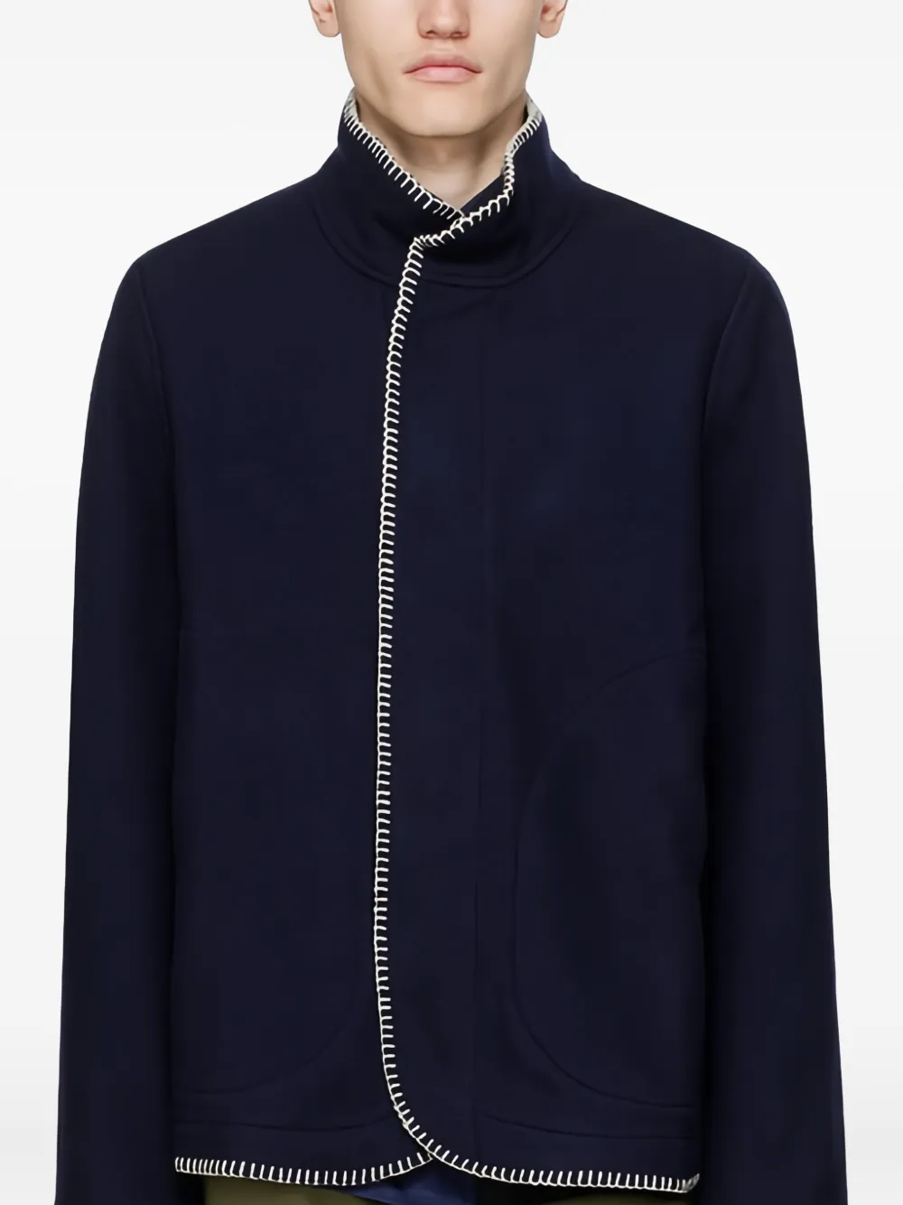 3Man high-neck jacket - Blauw