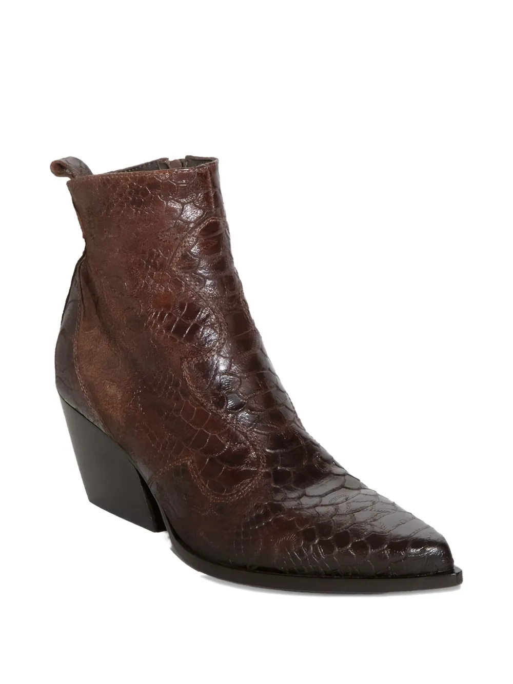 Elena Iachi 75mm embossed heeled boots Bruin