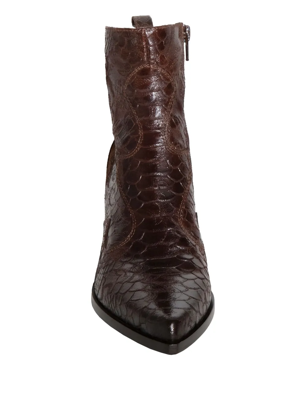 Elena Iachi 75mm embossed heeled boots Bruin