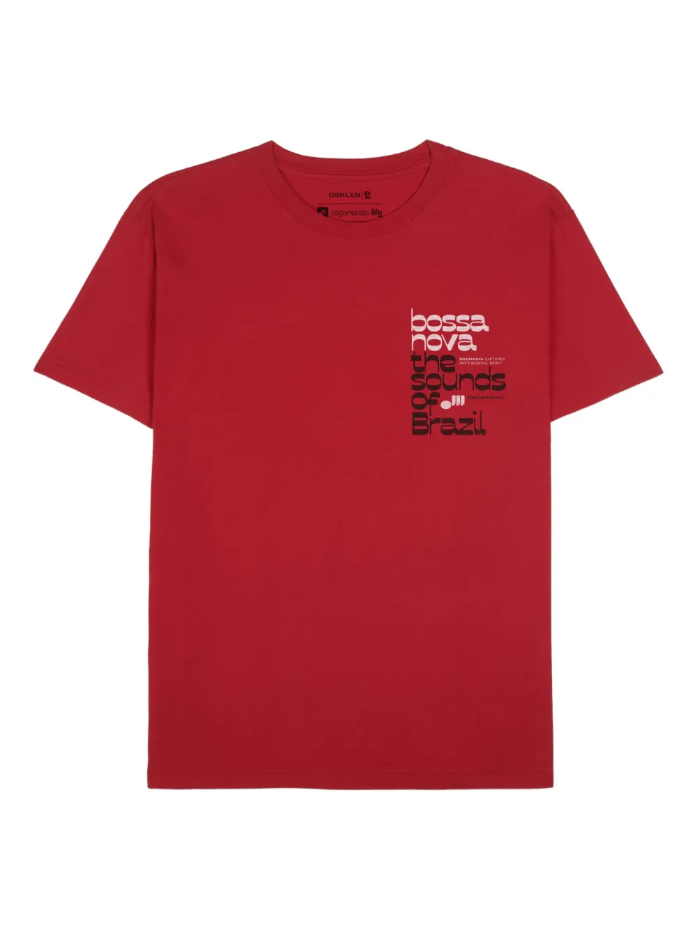 Osklen Vintage Bossa Nova Sound MC T-shirt - レッド Osklen Vintage Bossa Nova Sound MC T-shirt - レッド