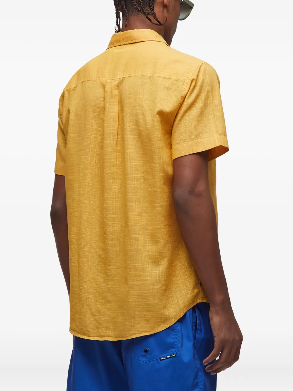 Osklen textured pocket shirt - Geel