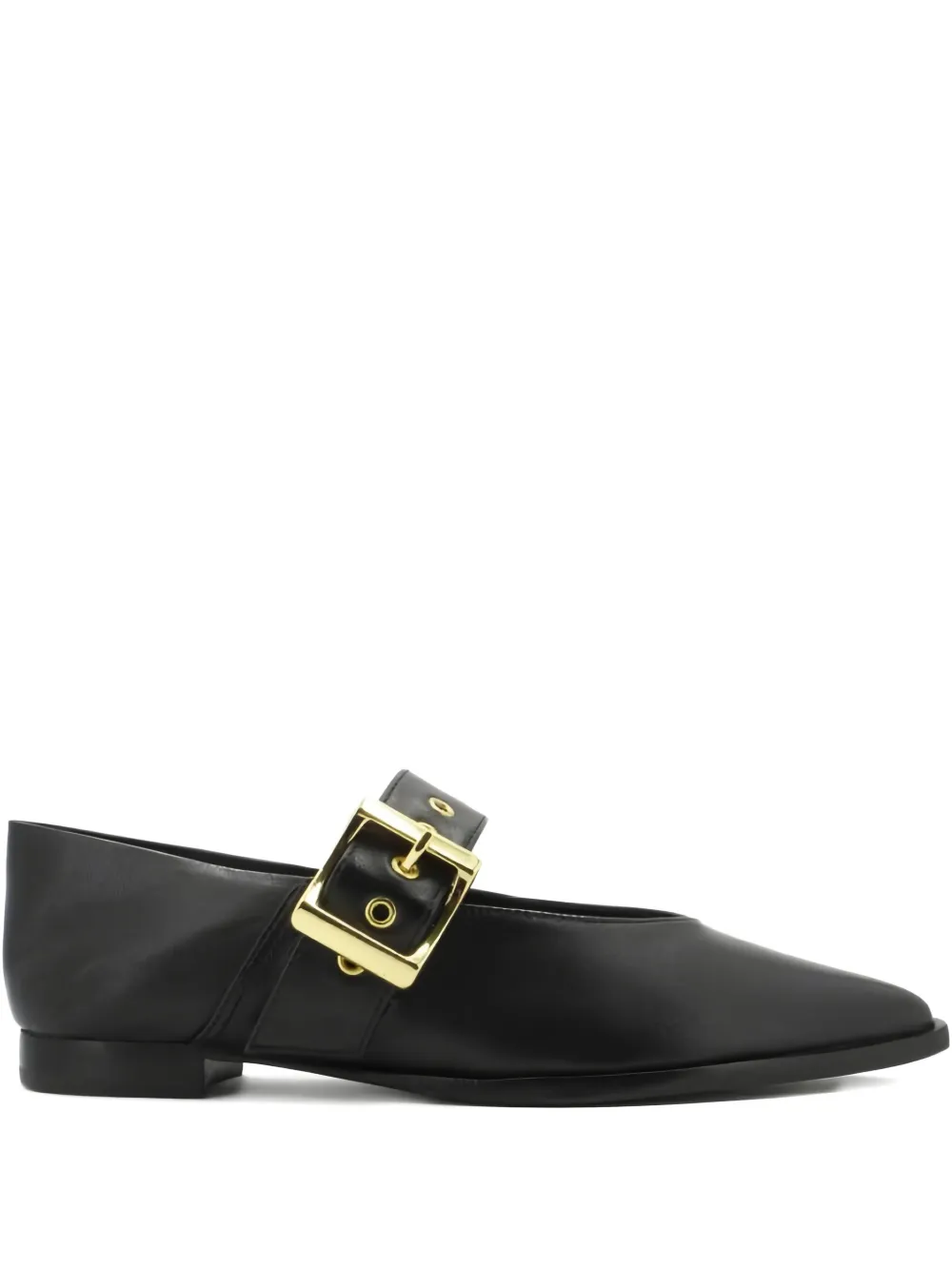 Schutz Ballerina's met gespdetail Zwart