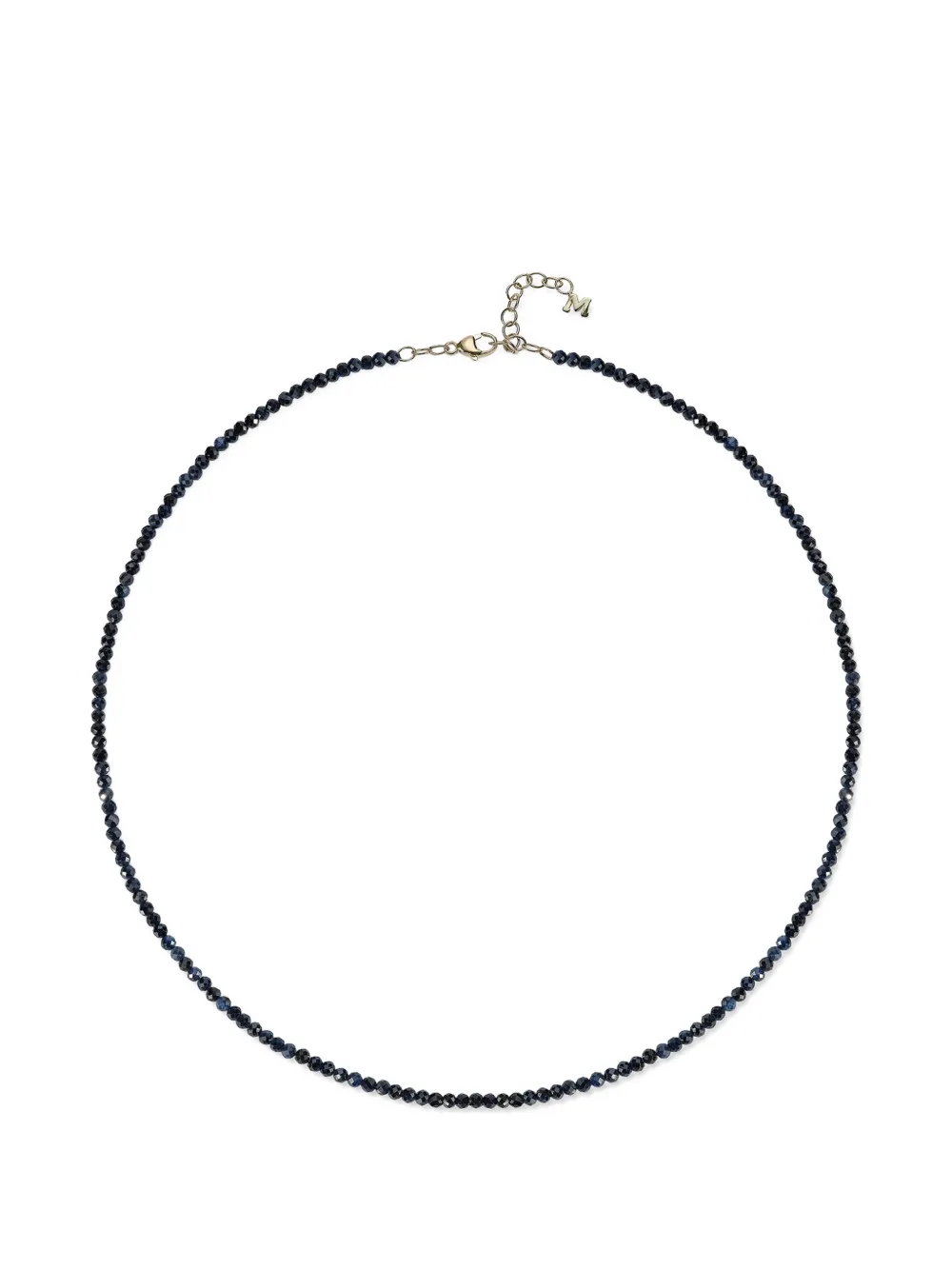 Mateo 14K yellow gold sapphire beaded necklace - Blu