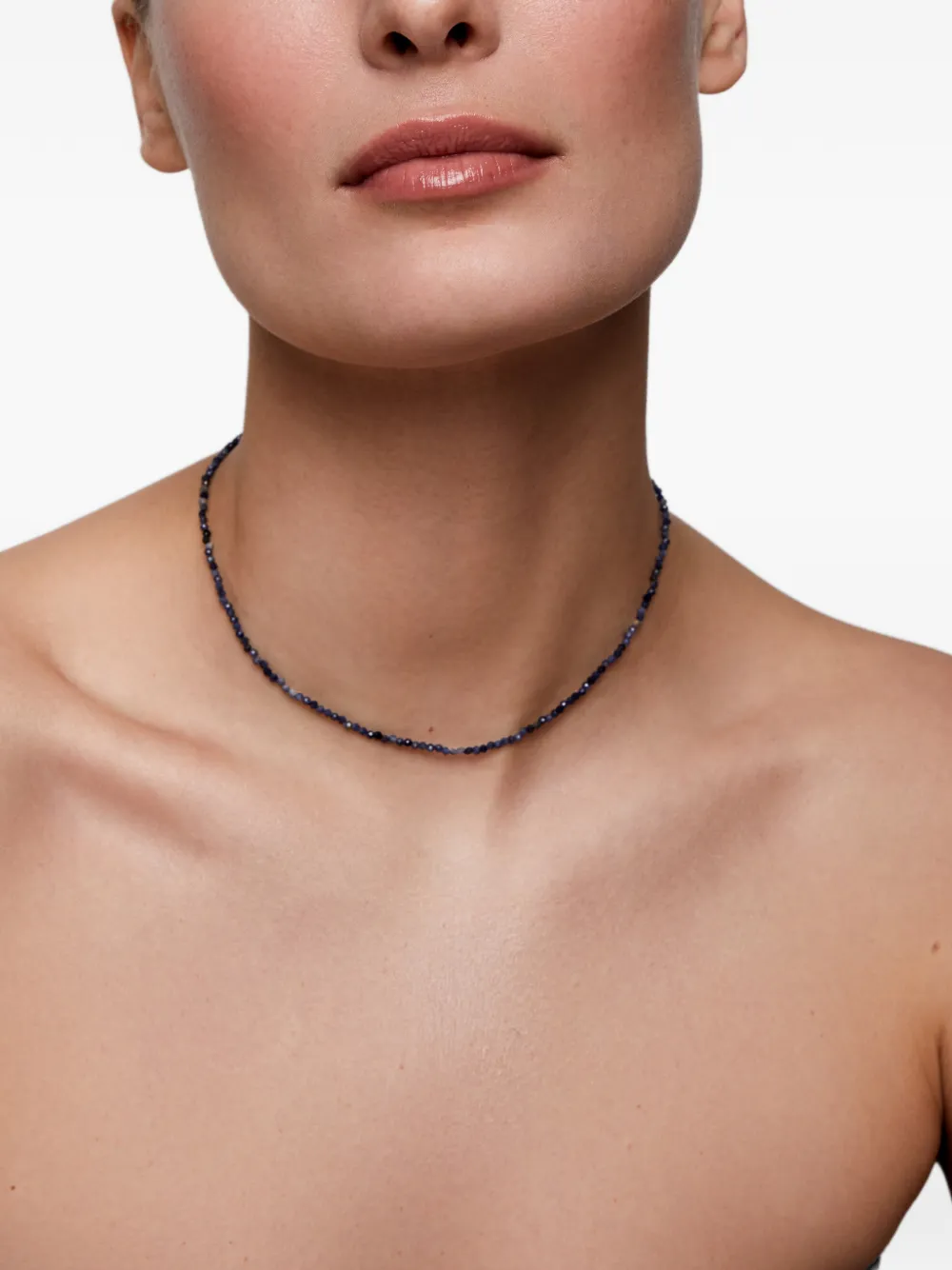  Mateo Sapphire Beaded Necklace - Blue 