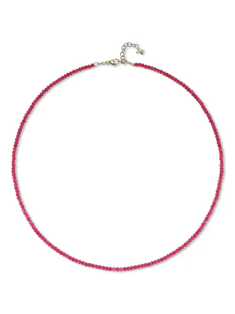 Mateo 14K yellow gold ruby beaded necklace