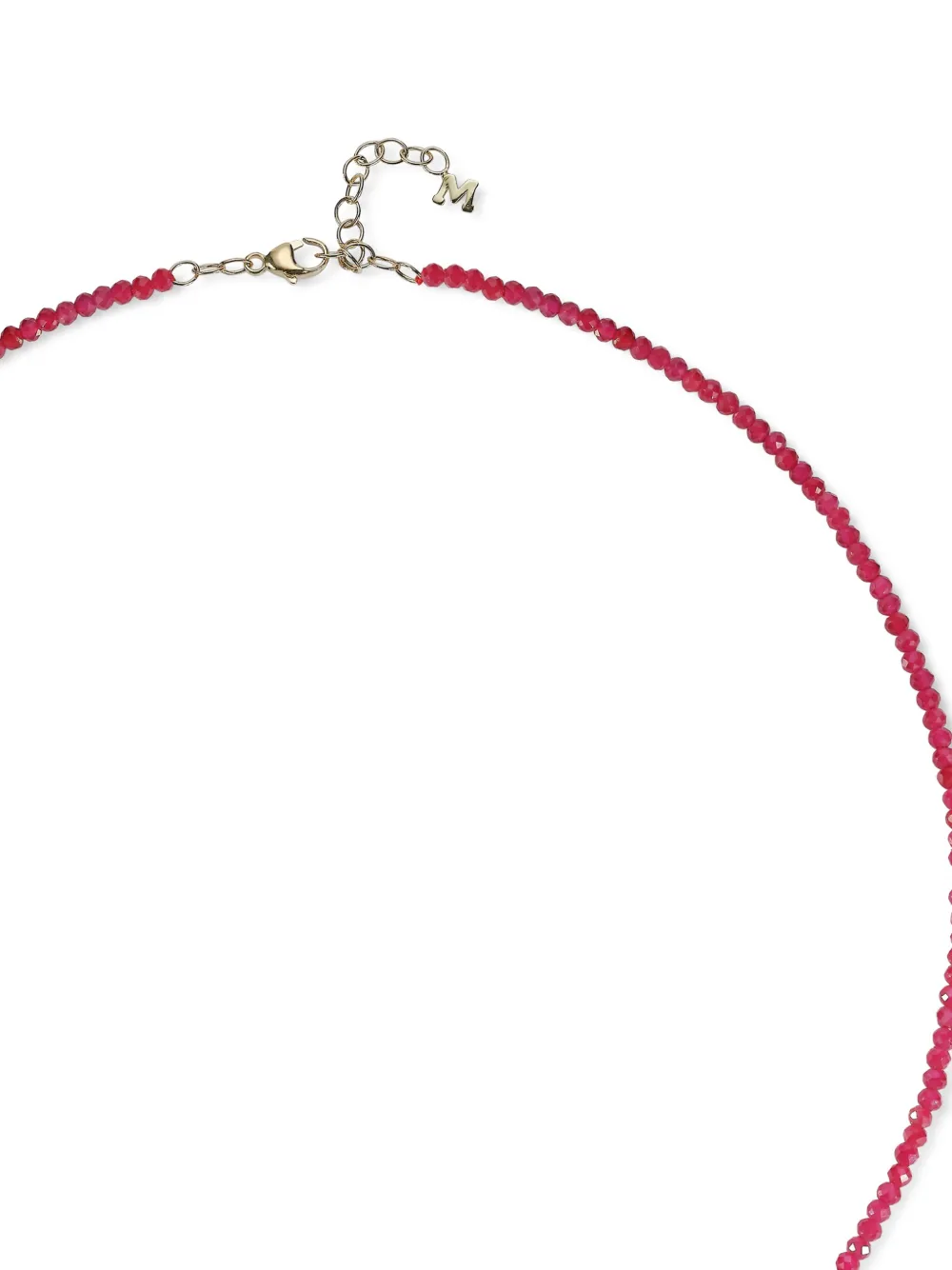  Mateo Ruby Beaded Necklace - Red 