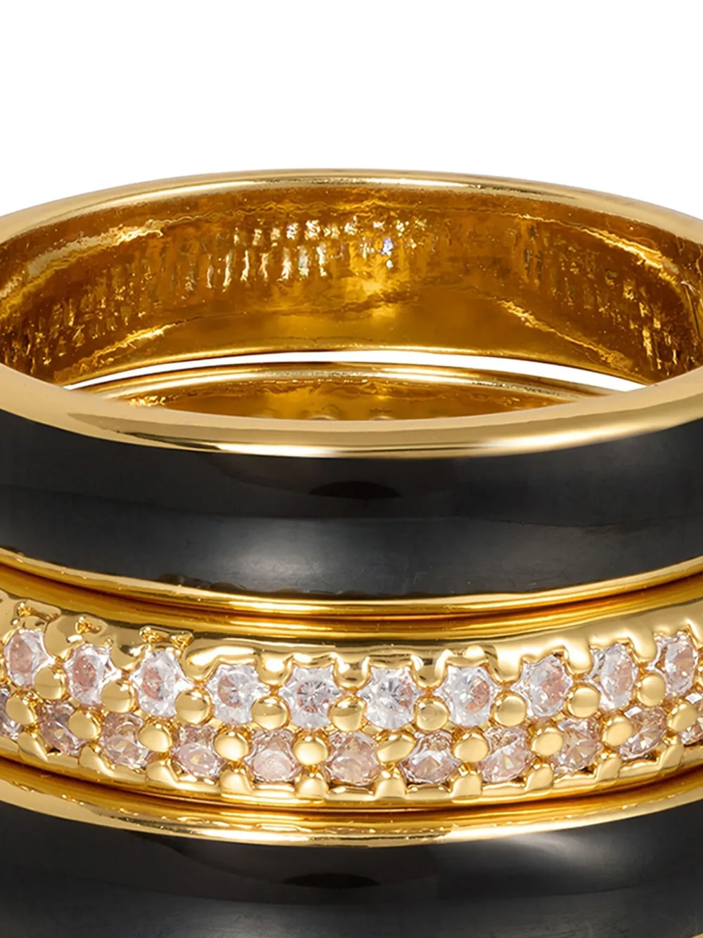 Roxanne Assoulin A Touch Of Midnight Ring In Gold