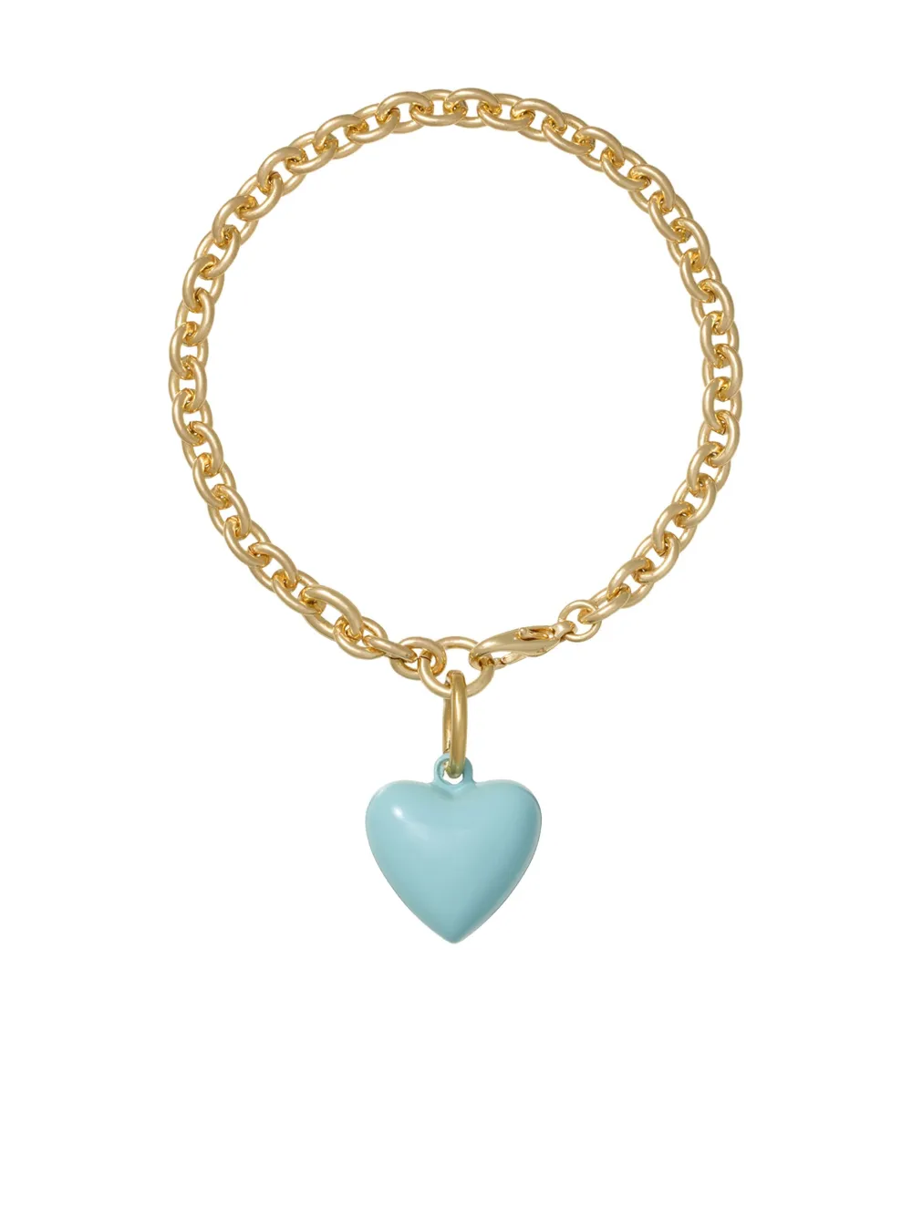 Roxanne Assoulin The Mini Puffy Heart-charm Bracelet In Gold