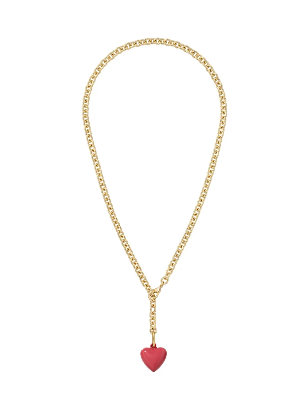 Roxanne Assoulin The Mini Puffy Heart-charm Necklace In Gold