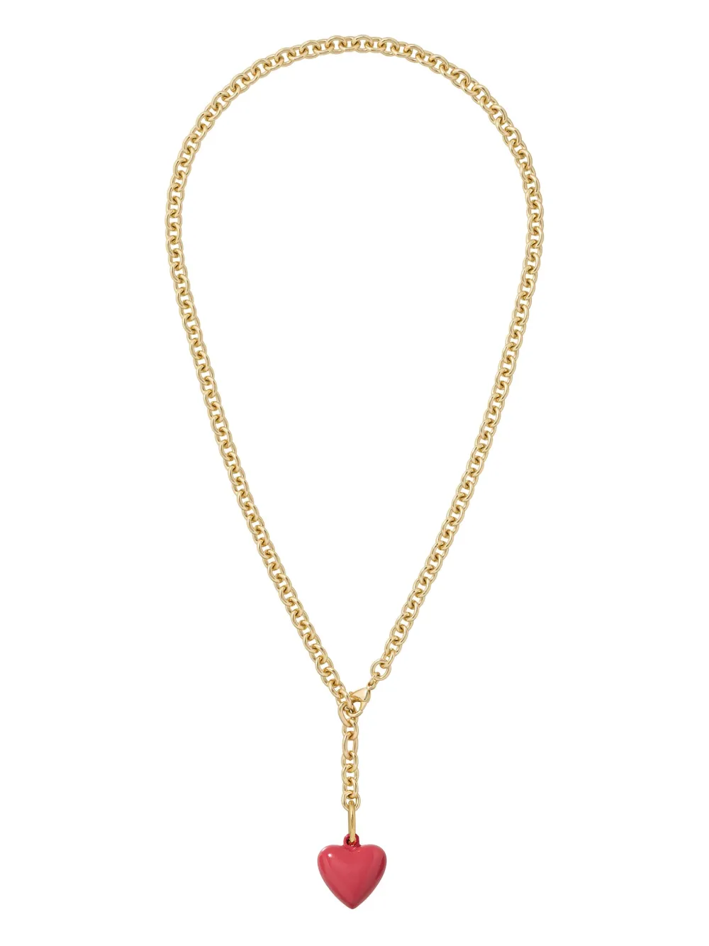Roxanne Assoulin The Mini Puffy Heart-charm Necklace In Gold
