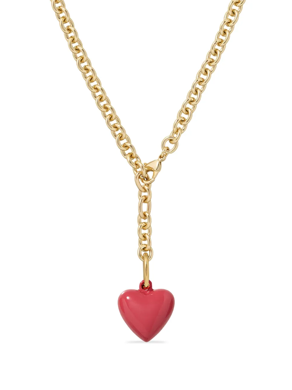The Mini Puffy Heart-Charm Necklace