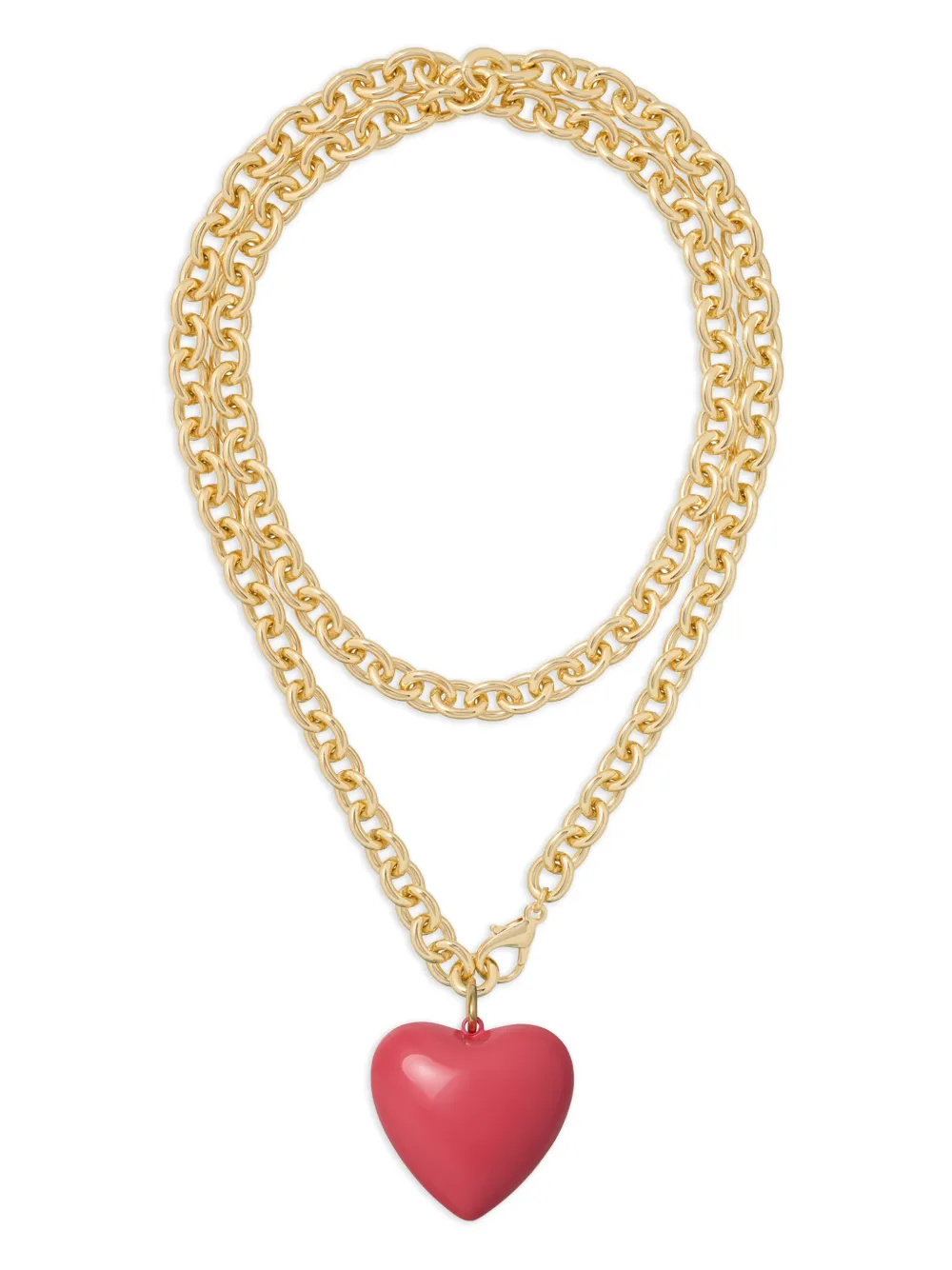 Roxanne Assoulin Big Puffy Heart Charm necklace - Oro
