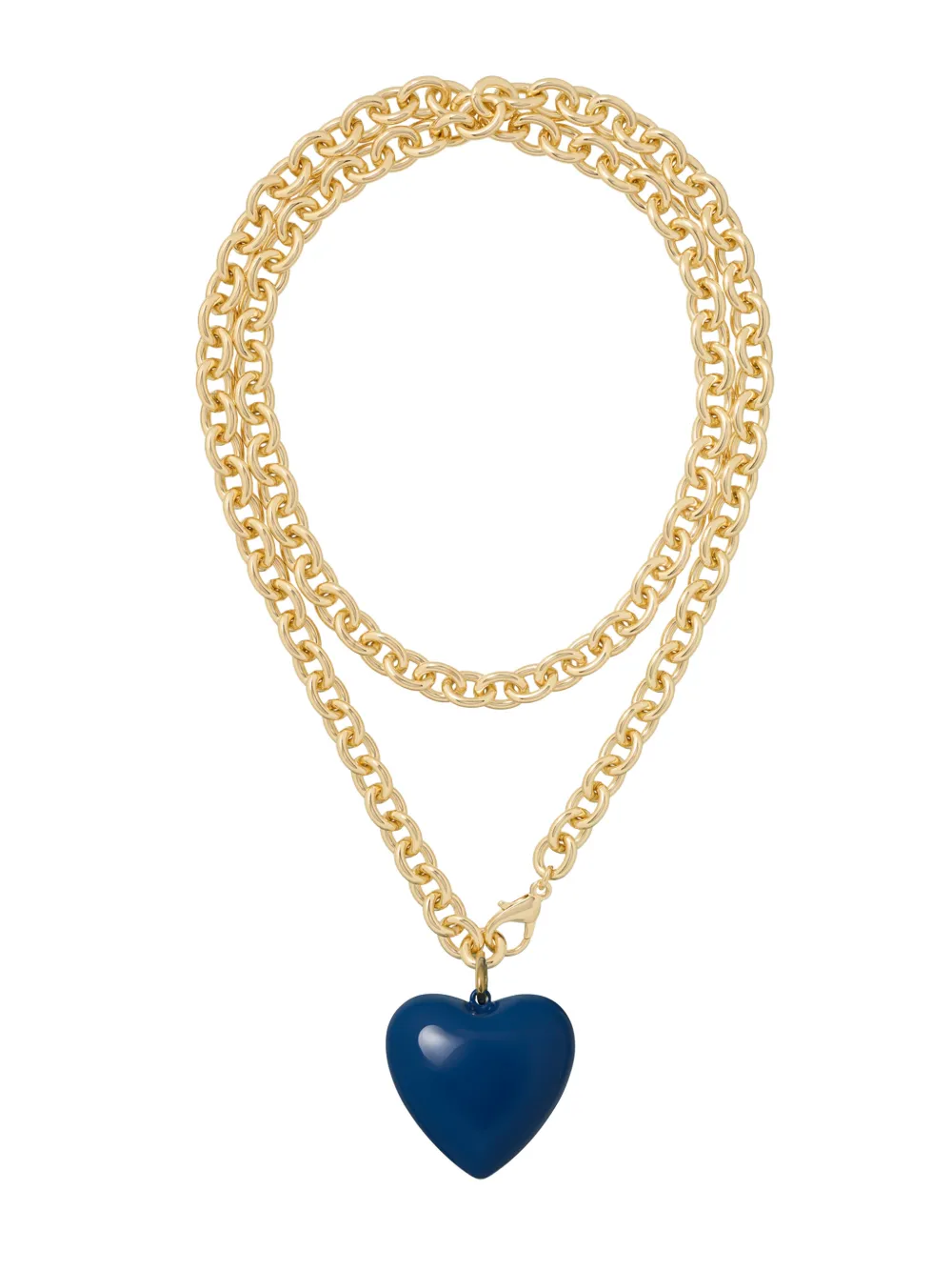 Roxanne Assoulin Big Puffy Heart Charm necklace - Goud