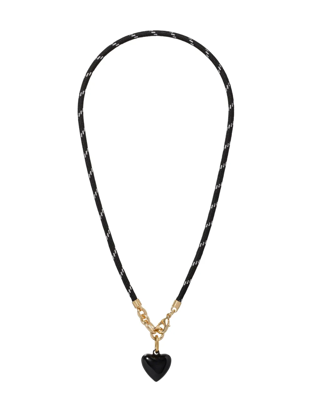 Roxanne Assoulin The Happy Cord Charm Necklace In Black