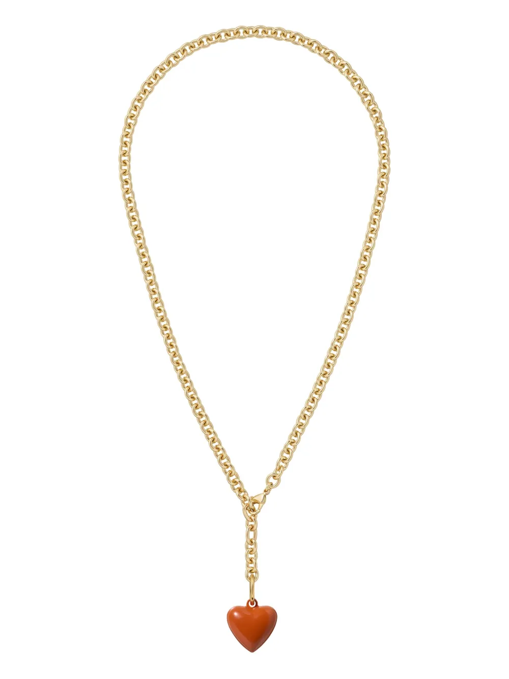 Roxanne Assoulin The Mini Puffy Heart-charm Necklace In Gold