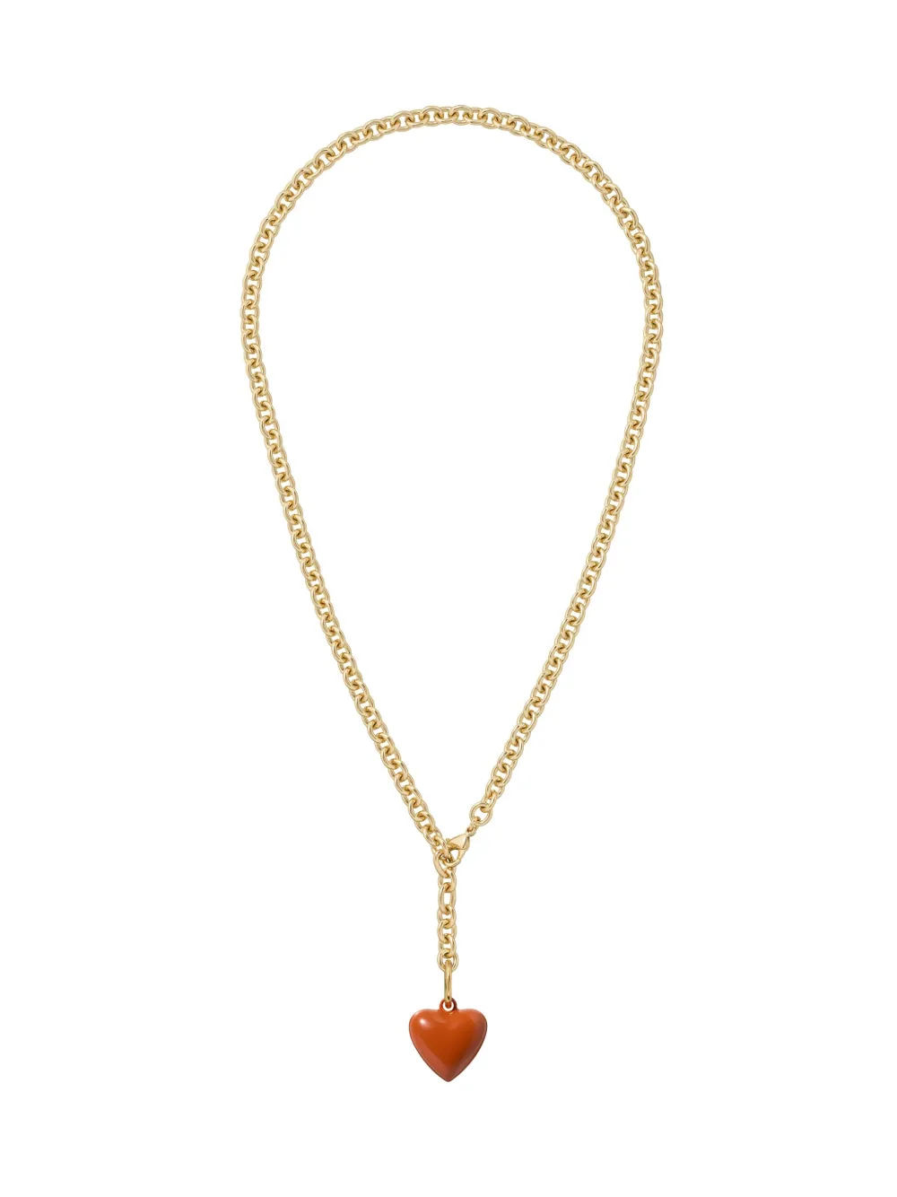 Roxanne Assoulin The Mini Puffy Heart-charm Necklace In Gold