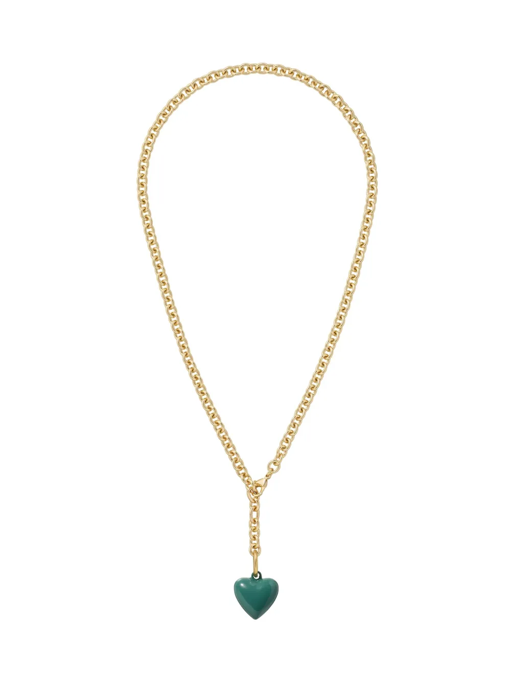 Roxanne Assoulin The Mini Puffy Heart-charm Necklace In Gold