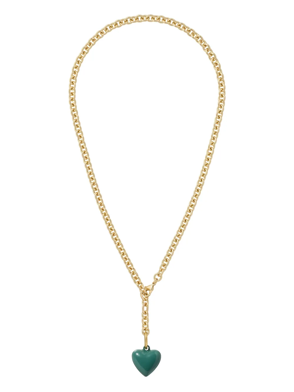 Roxanne Assoulin The Mini Puffy Heart-charm Necklace In Gold