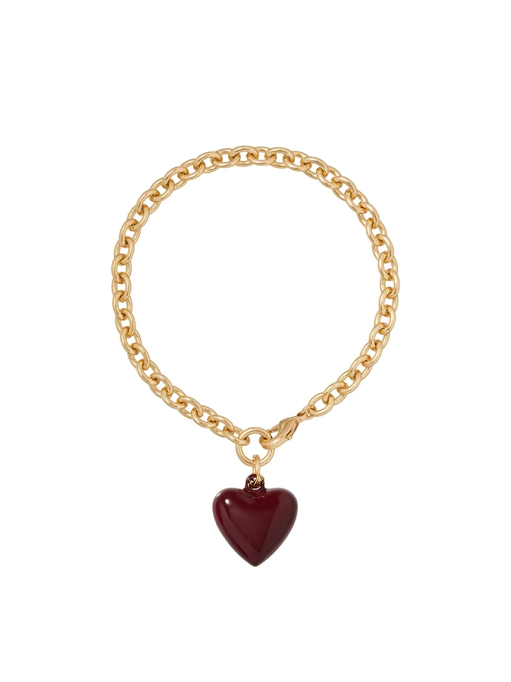 Roxanne Assoulin The Mini Puffy Heart-charm Bracelet In Gold