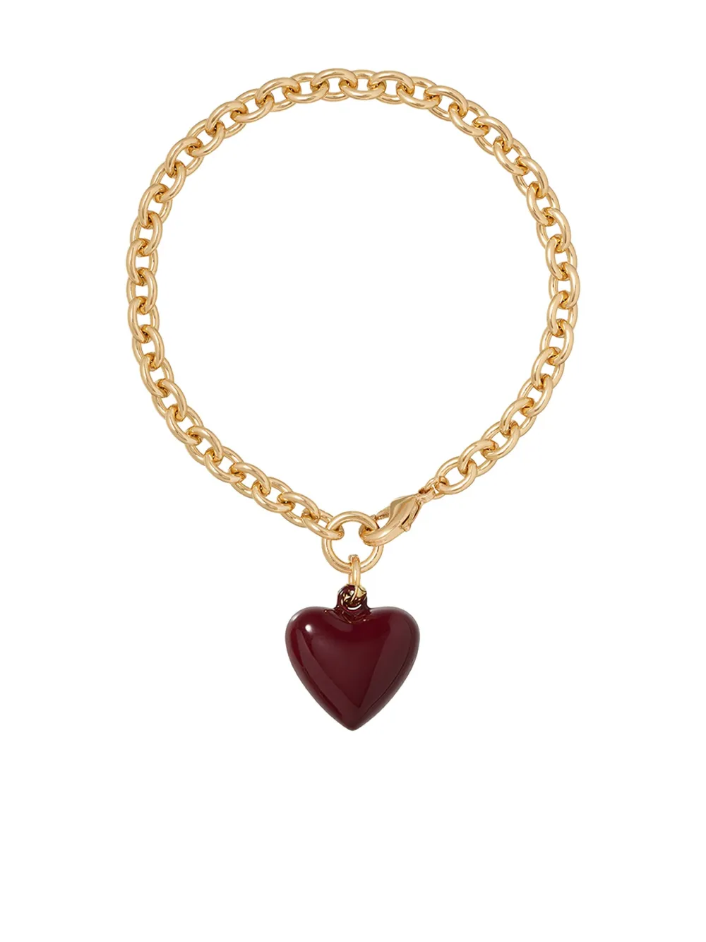 Roxanne Assoulin The Mini Puffy Heart-charm Bracelet In Gold