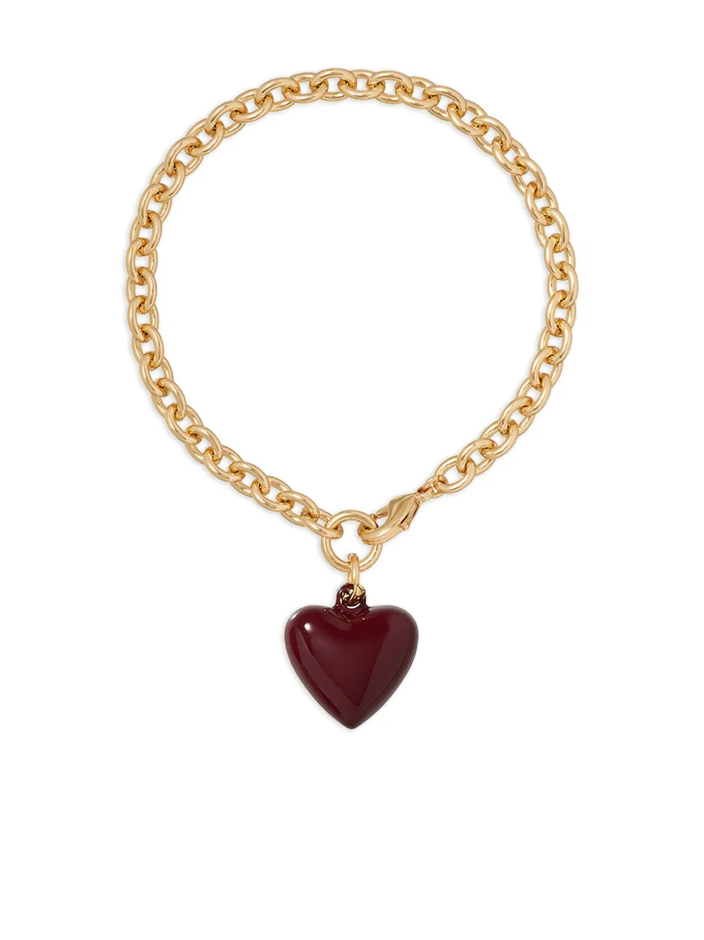 Roxanne Assoulin The Mini Puffy heart-charm bracelet - Oro