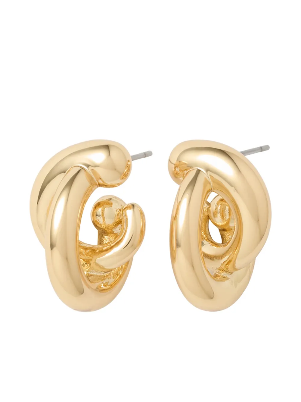 Roxanne Assoulin Twist Earrings In Gold