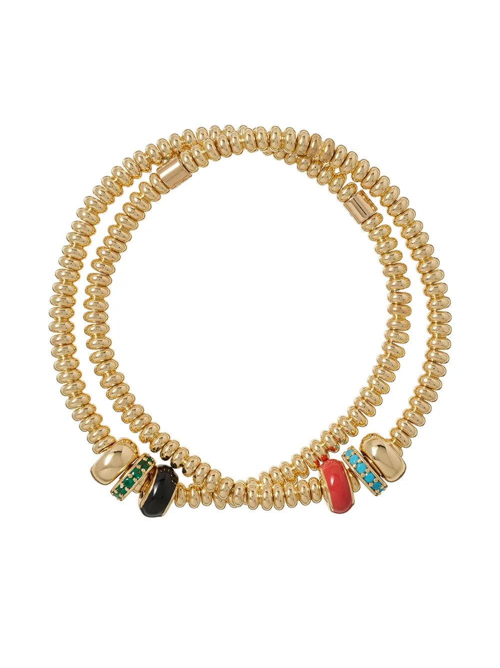 Roxanne Assoulin The Slider Duo Bracelet In Gold