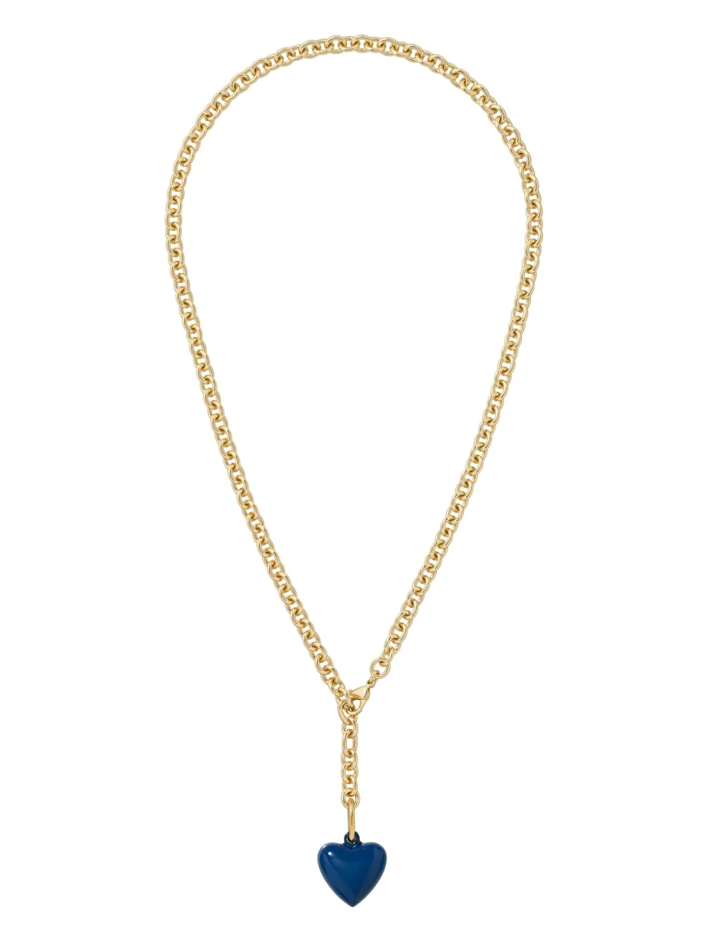 Roxanne Assoulin The Mini Puffy Heart-charm Necklace In Gold