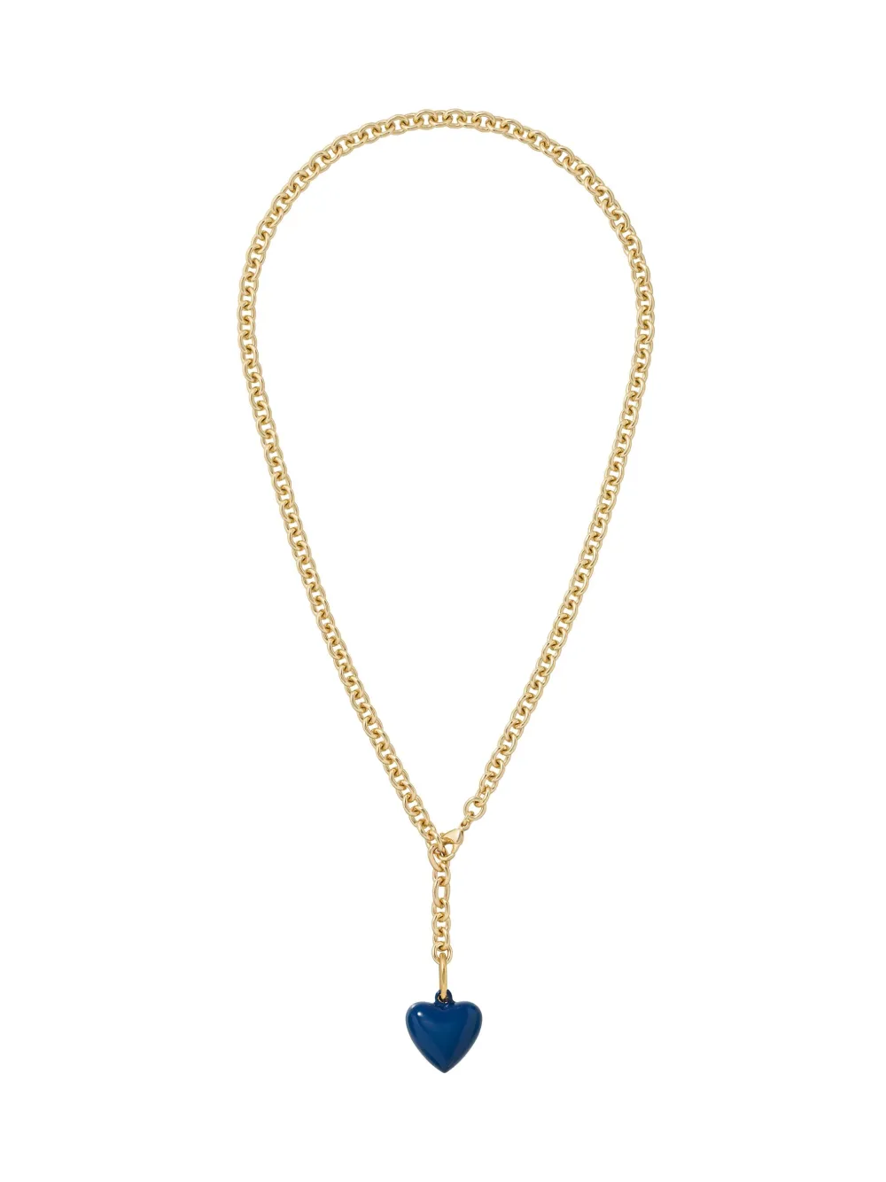 Roxanne Assoulin The Mini Puffy Heart-charm Necklace In Gold