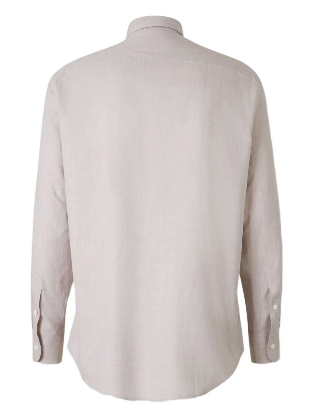 Brioni Plain Dress Shirt In Neutral