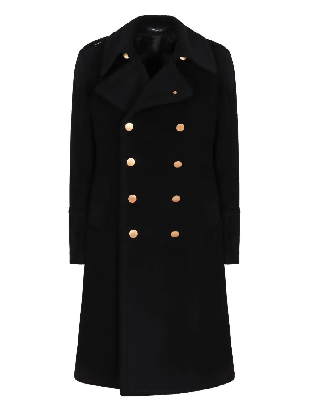 Tagliatore double-breasted metal-button coat - ブラック