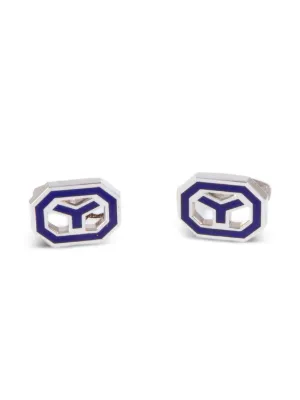 Saint Laurent Pre-Owned 1990 Logo Brooch | Gold | FARFETCH ID