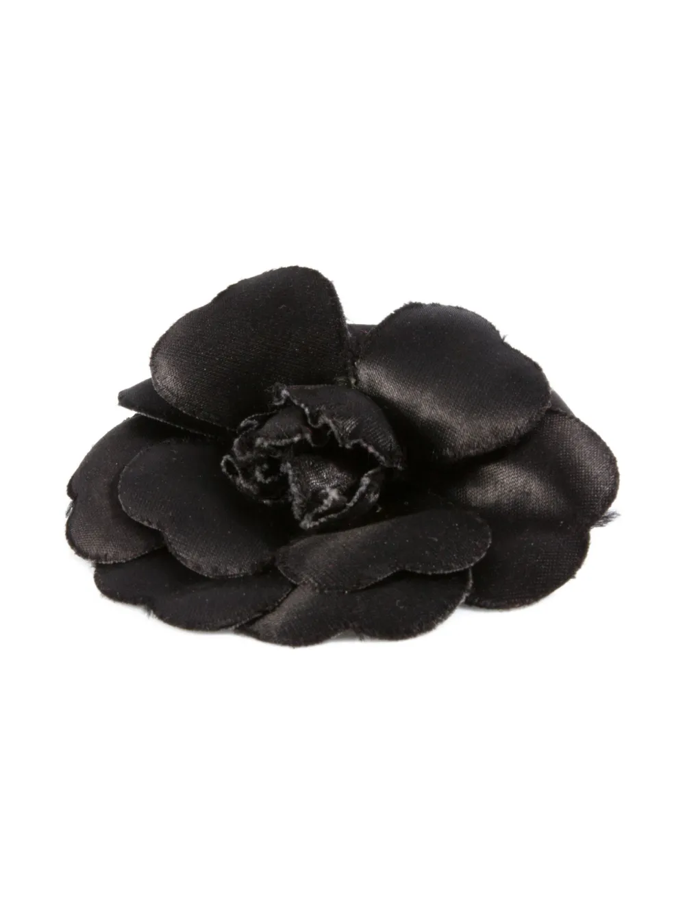 CHANEL Pre-Owned 2000s camelia brooch - ブラック