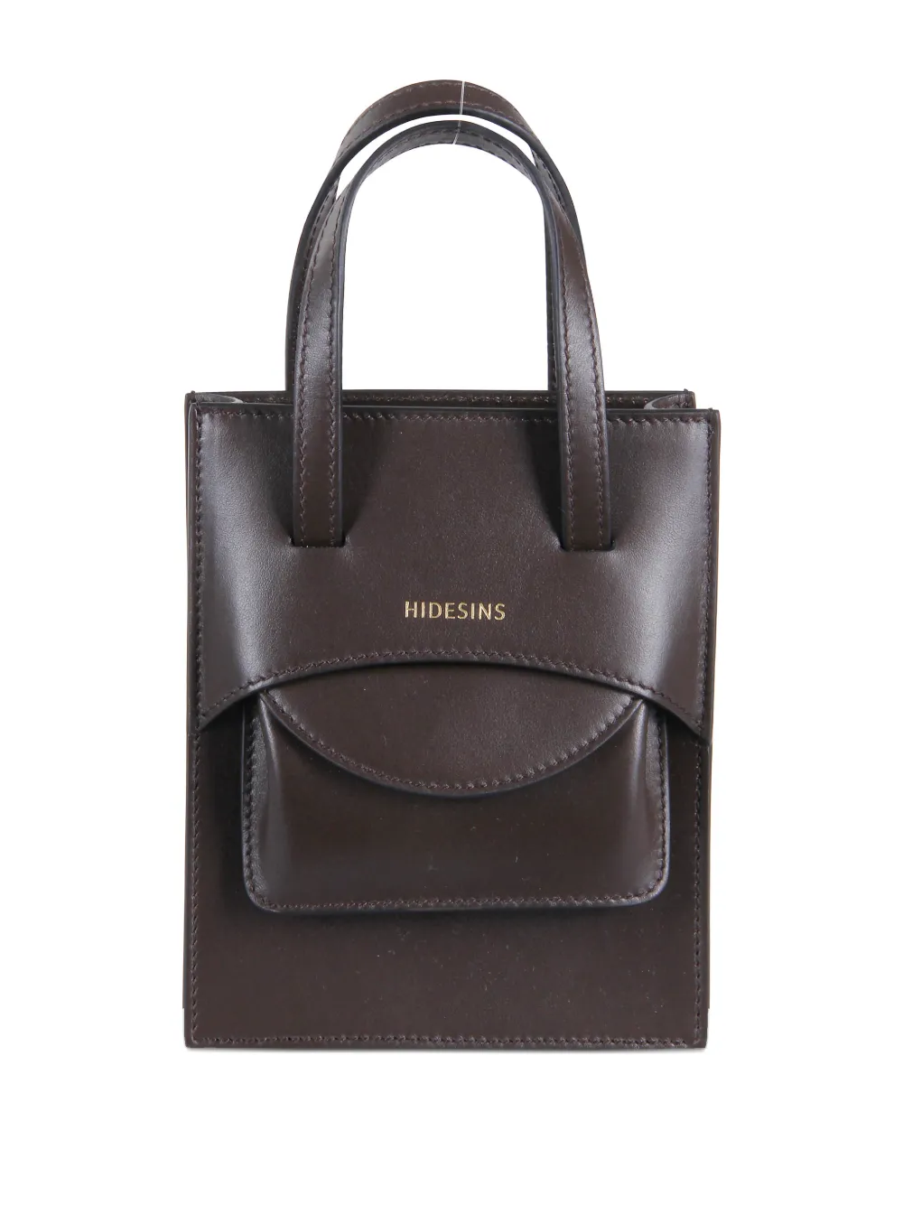 Hidesins Mini Leather Shoulder Bag In Orange