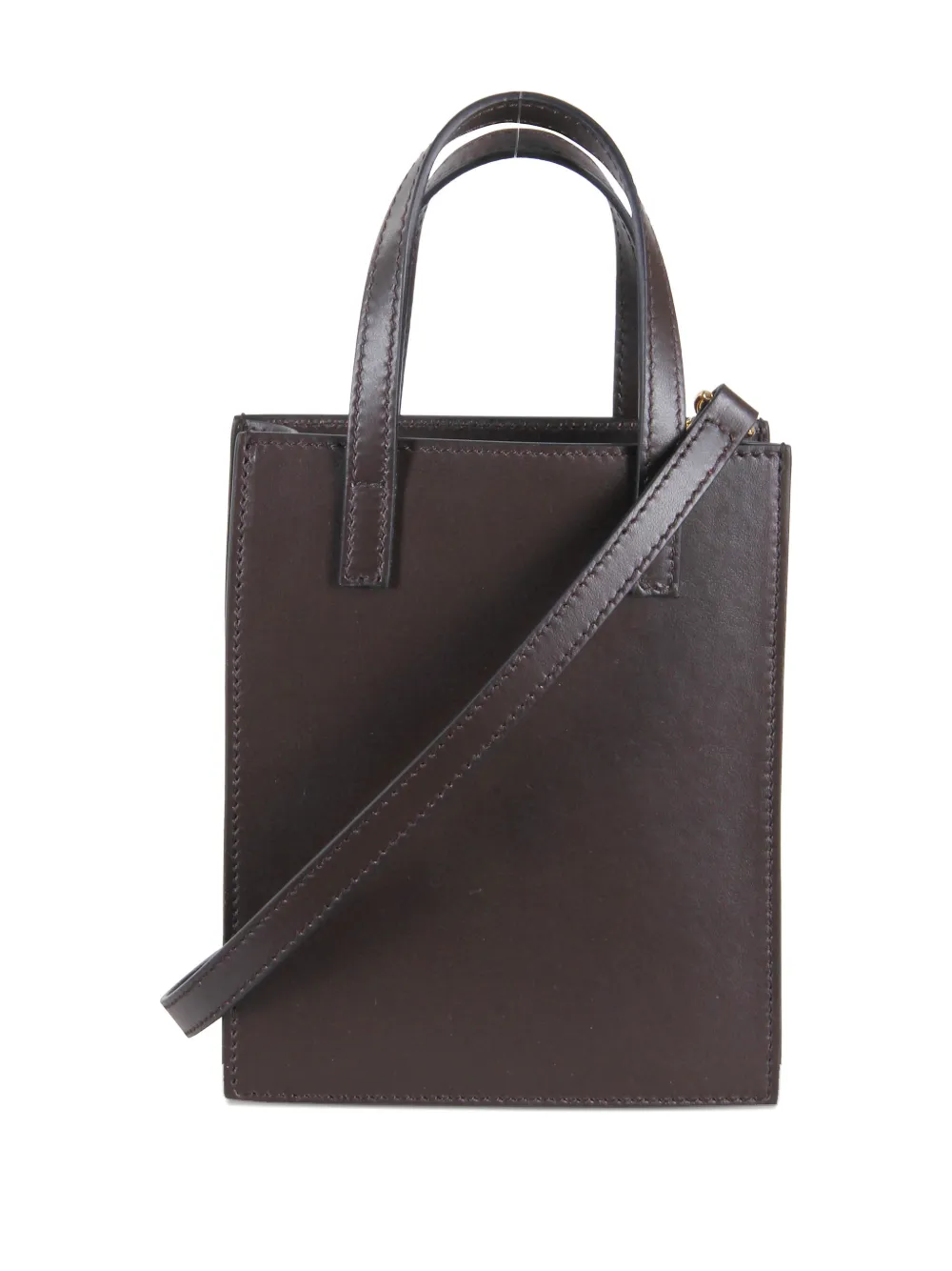 Hidesins Mini Leather Shoulder Bag In Orange