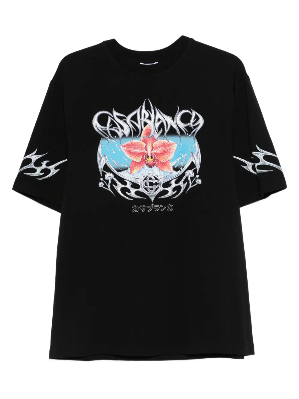 Casablanca playera con estampado gráfico | negro | Image 1