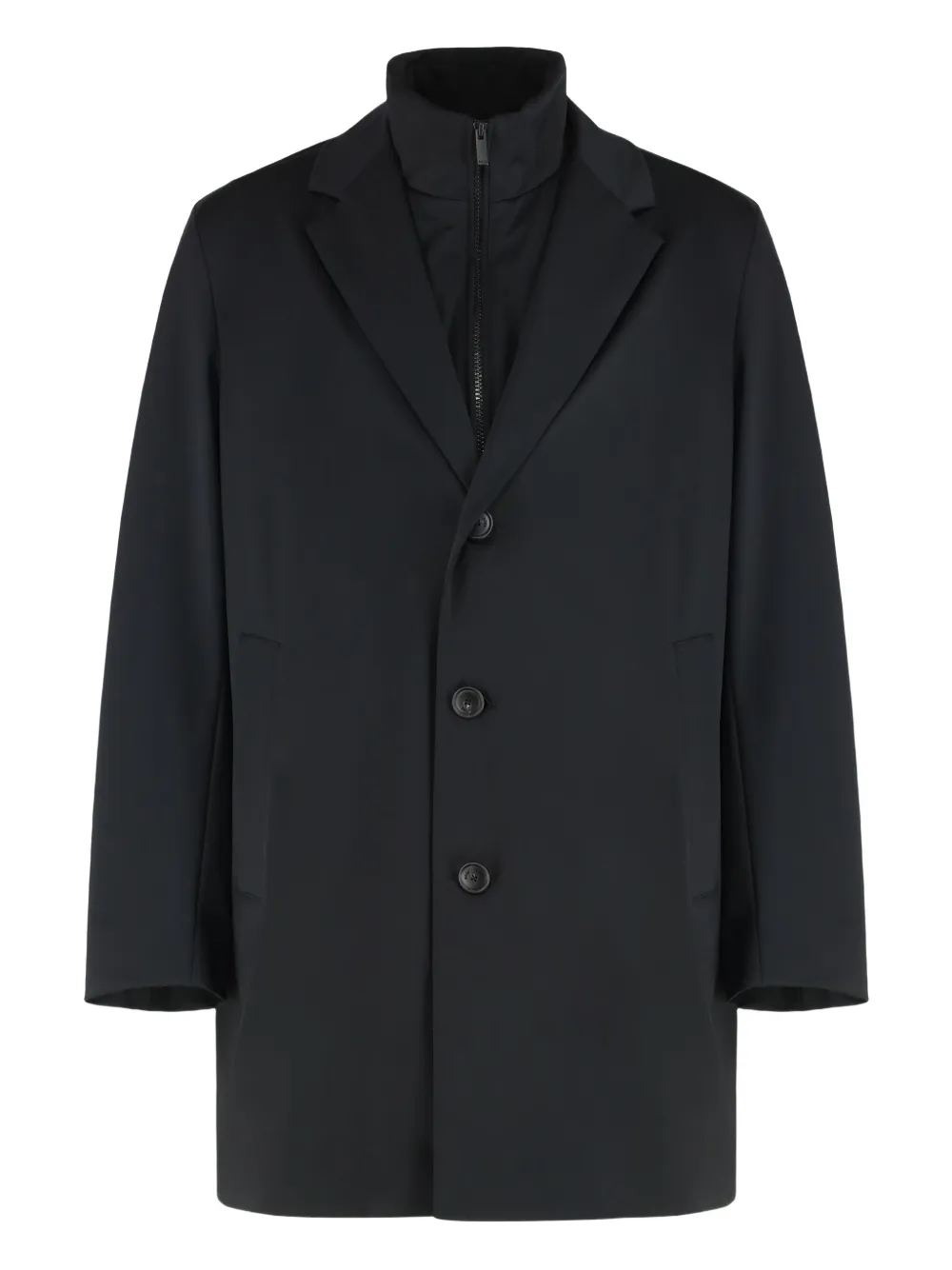 BOSS removable gilet 3 in 1 coat - ブラック