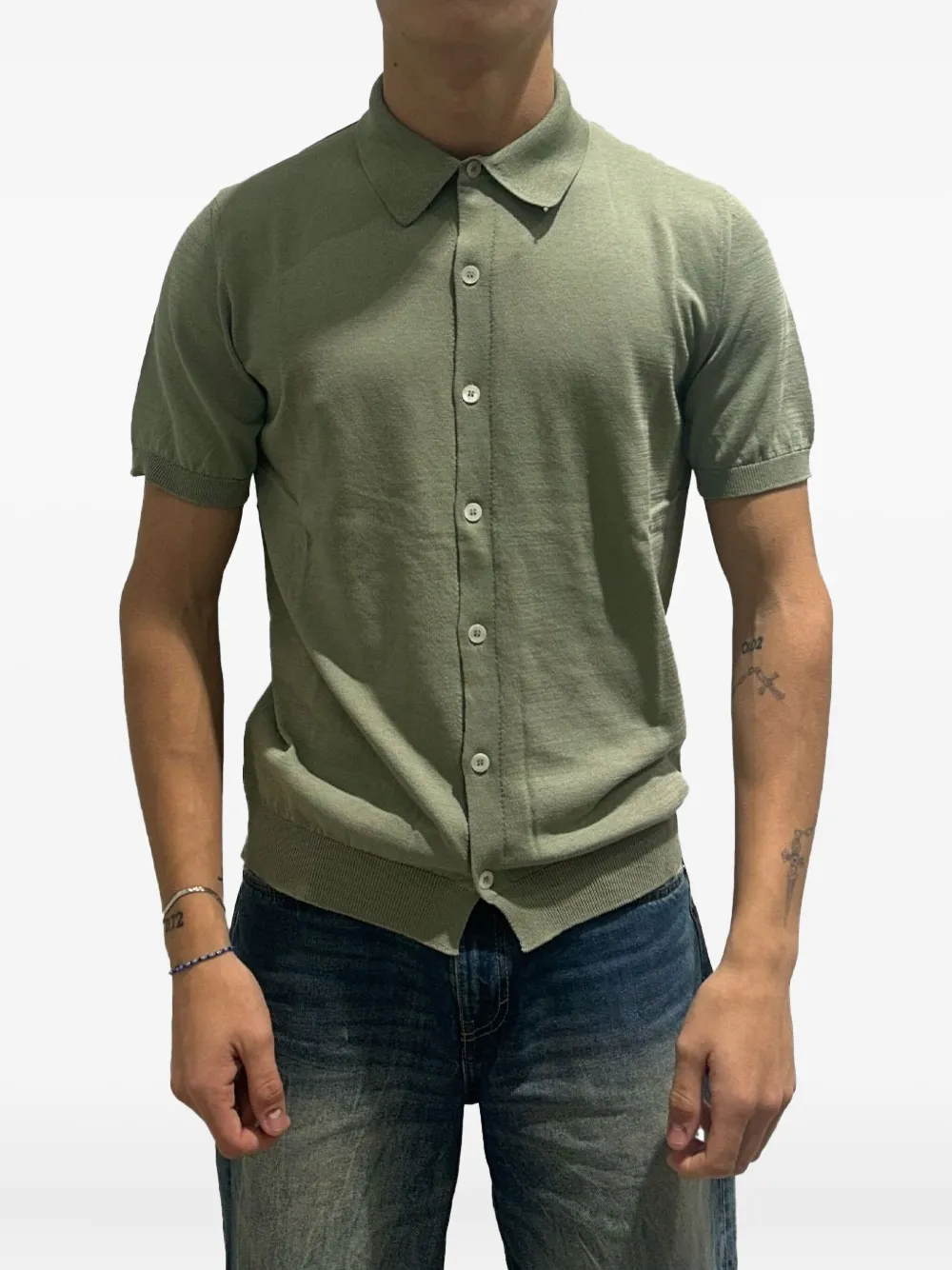 RAYNE 1896 camisa tejida | verde | Image 1