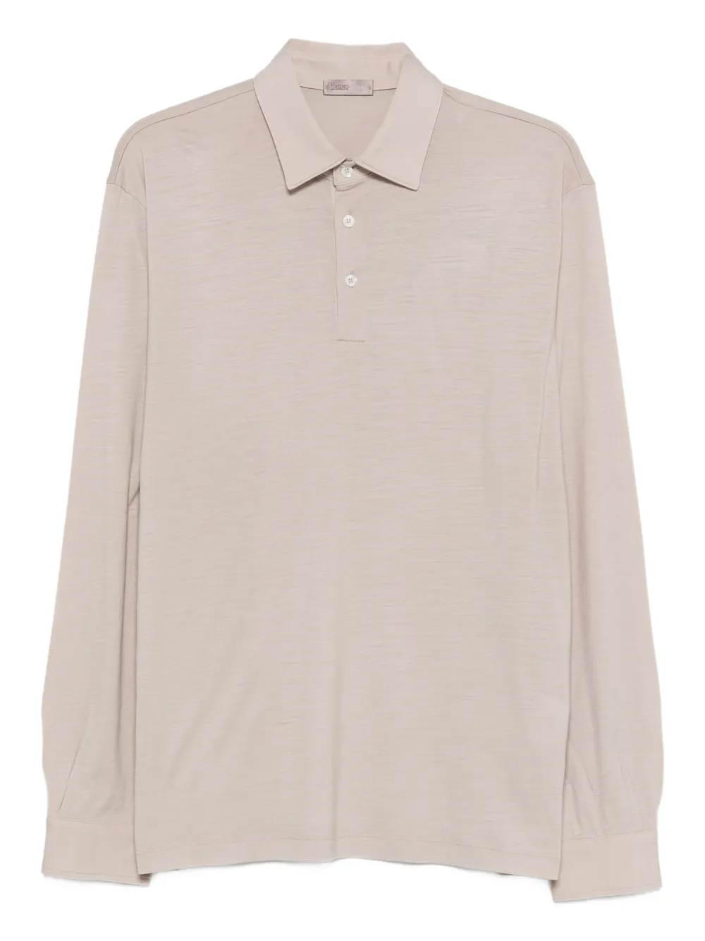 Herno long-sleeve wool polo shir | Neutrals | Image 1