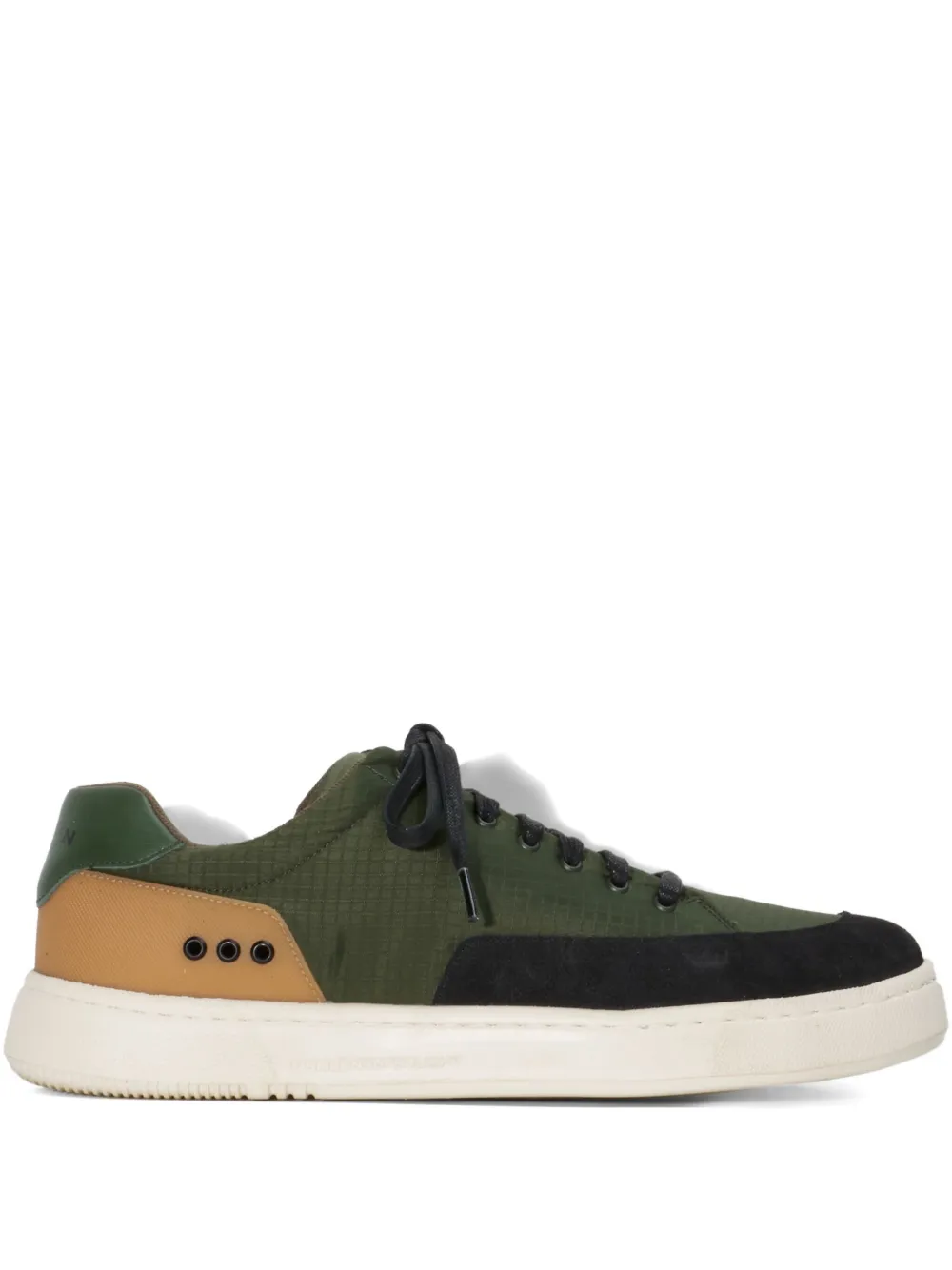 Osklen Panelled Lace-up Sneakers In Green