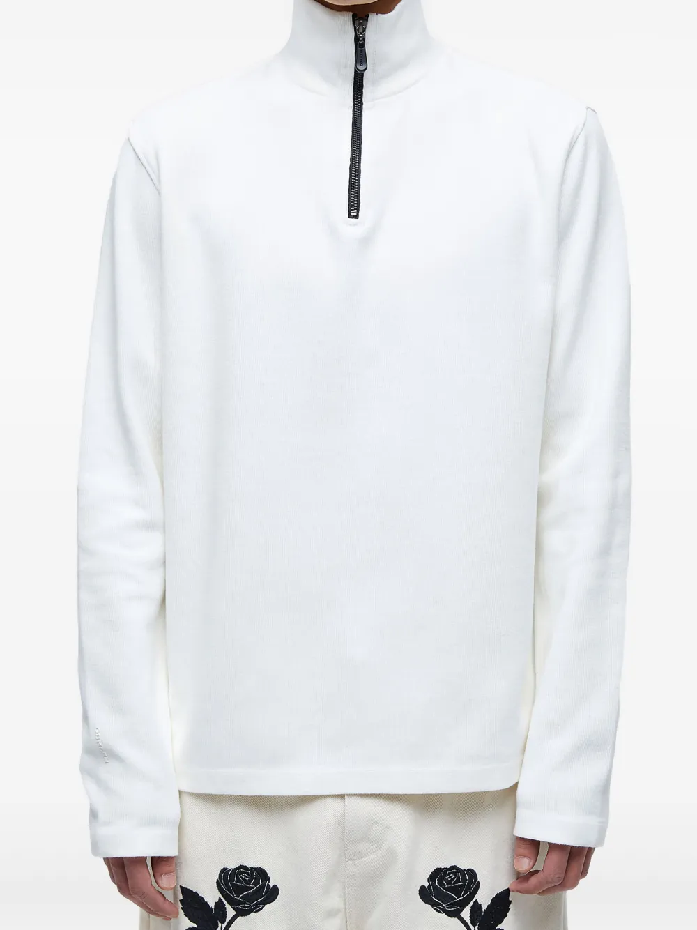 Osklen Sweater met halve rits Wit