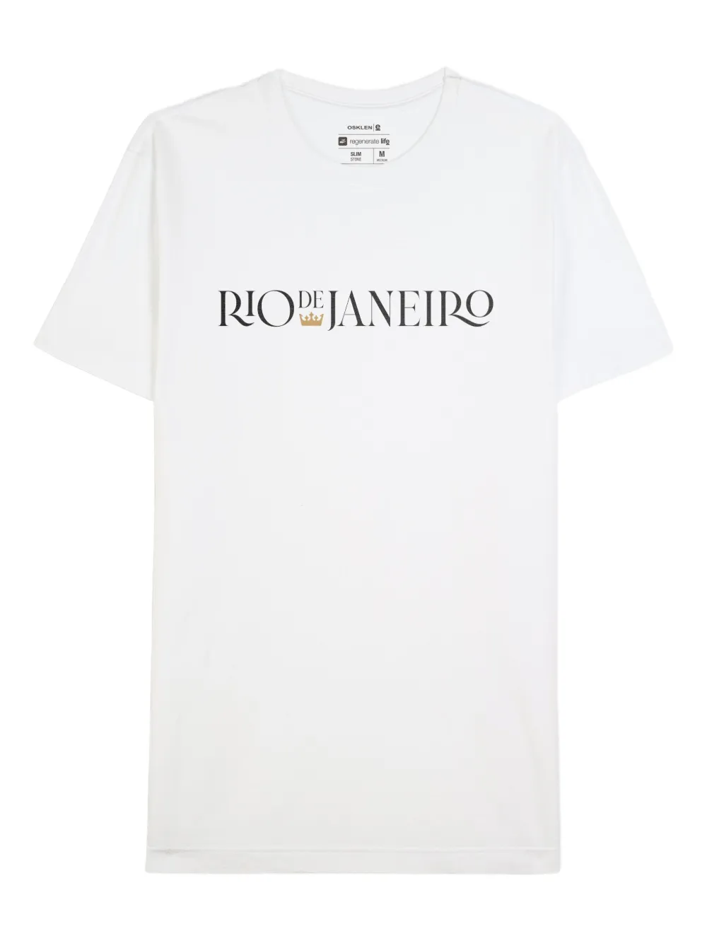 Osklen Stone Rio Serifado Mc T-shirt In White