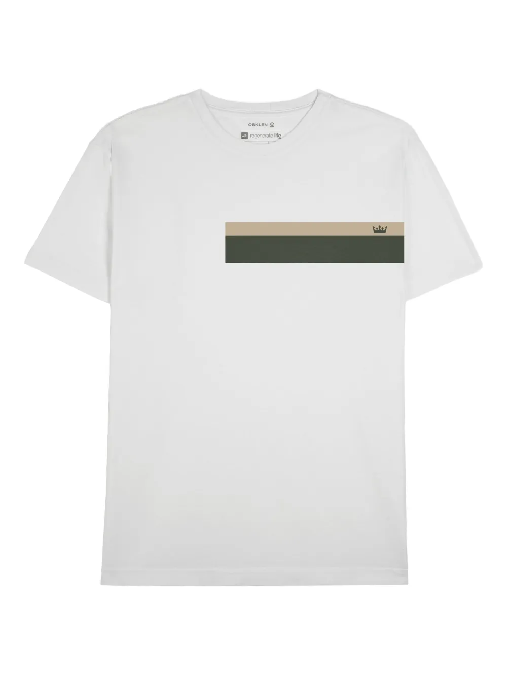 Osklen Stone Listrado T-shirt | White | Image 1