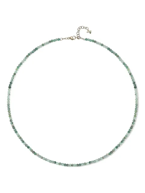Mateo 14K yellow gold emerald beaded necklace