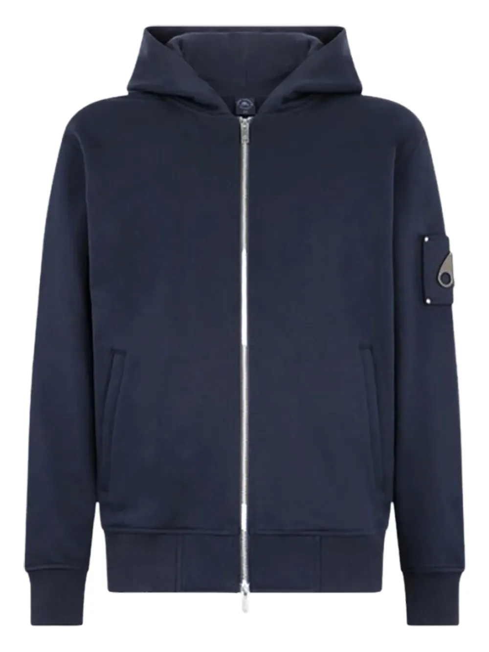 Moose Knuckles Hartsfield Zip-up Hoodie In Blue