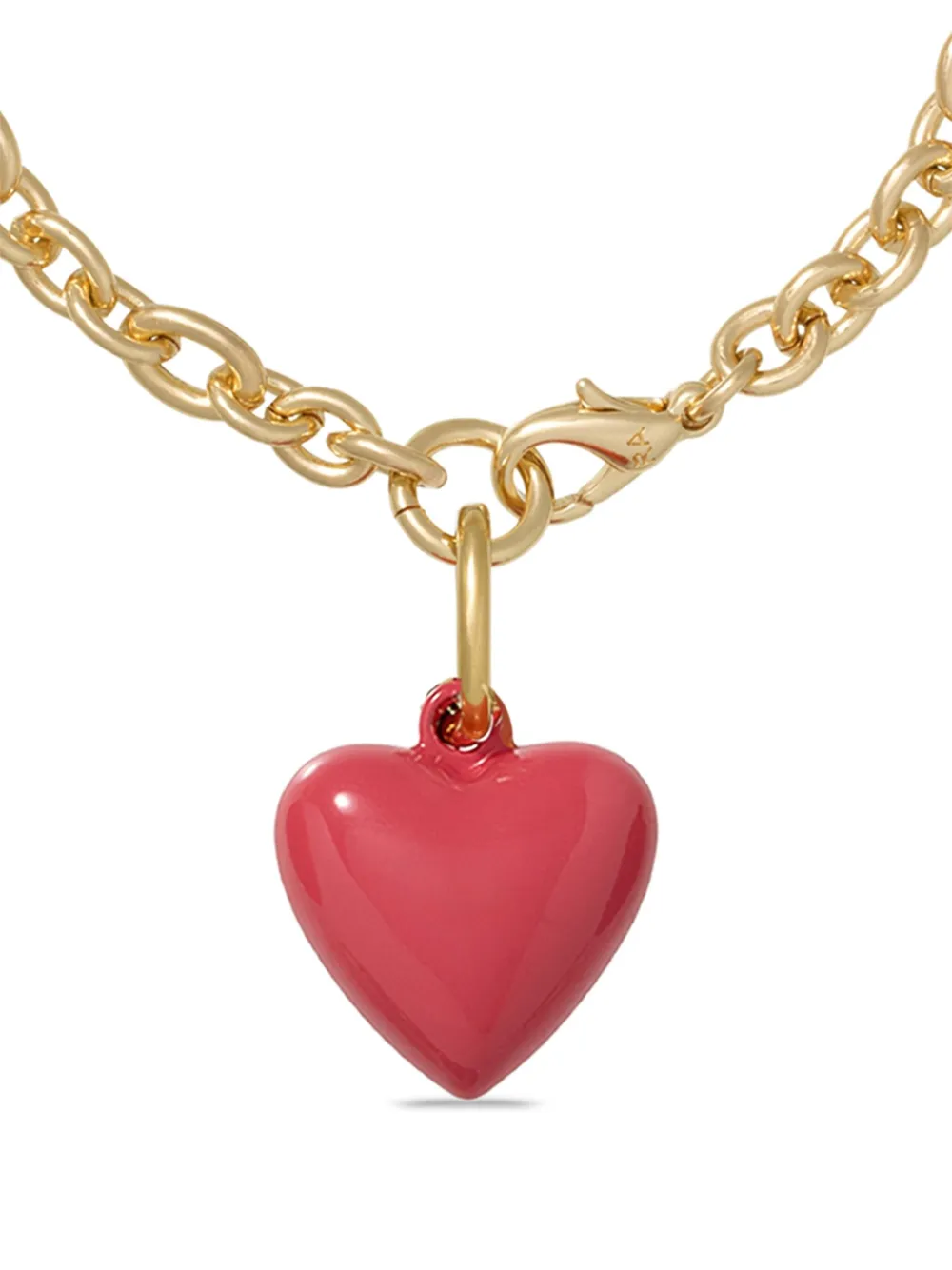 Roxanne Assoulin The Mini Puffy heart-charm bracelet - Goud