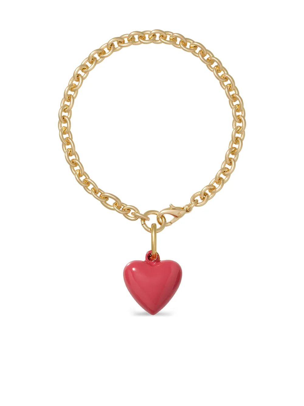 Roxanne Assoulin The Mini Puffy heart-charm bracelet - Oro