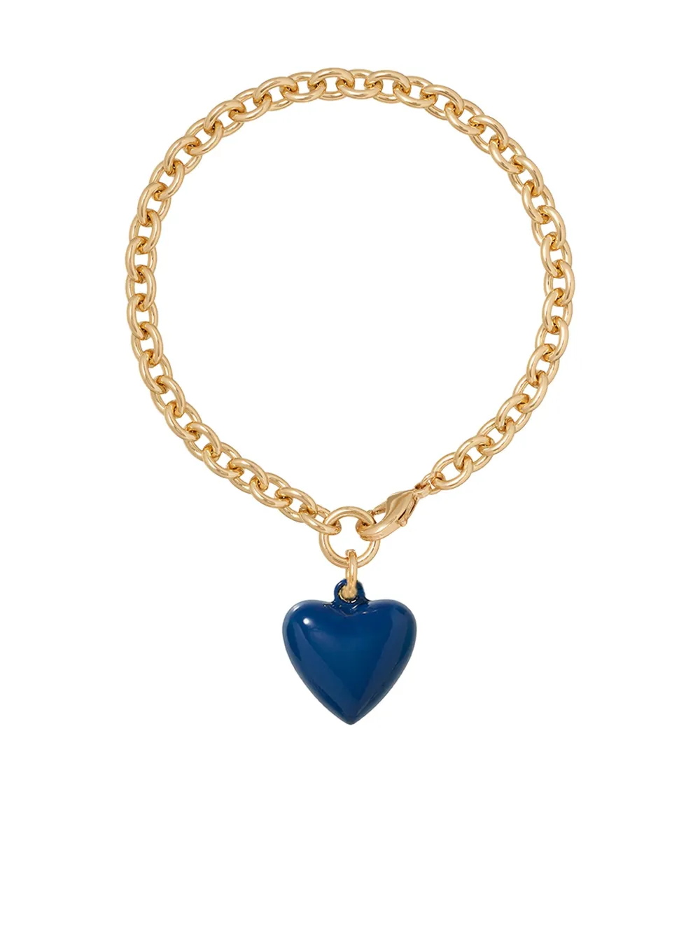 Roxanne Assoulin The Mini Puffy Heart-charm Bracelet In Gold